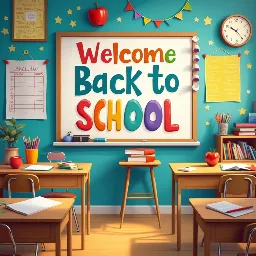 welcome back to school background 64