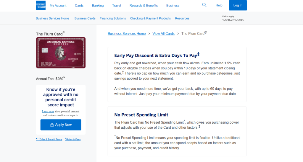 American Express Plum Card