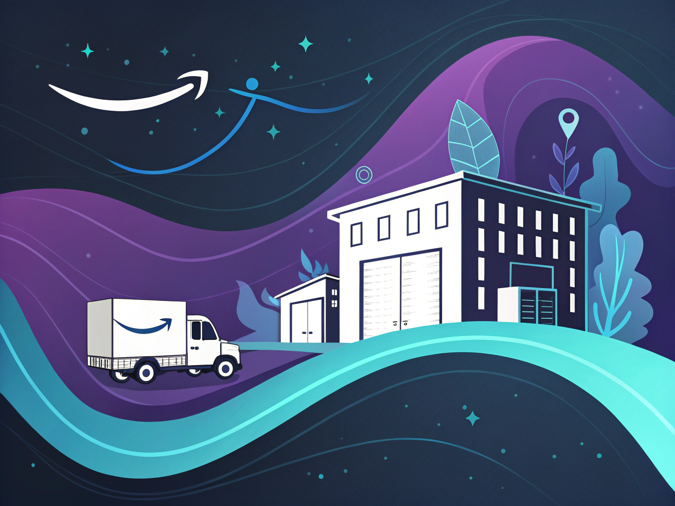 What is the difference between an Amazon warehouse and distribution center